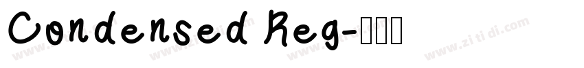 Condensed Reg字体转换